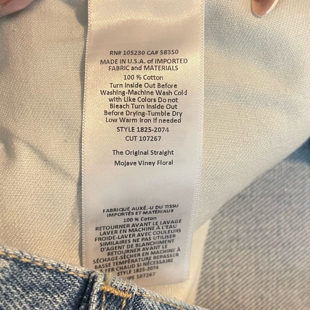 NWT Current Elliott Original Straight Mojave Viney Floral 32 Cottagecore Boho - Picture 11 of 13